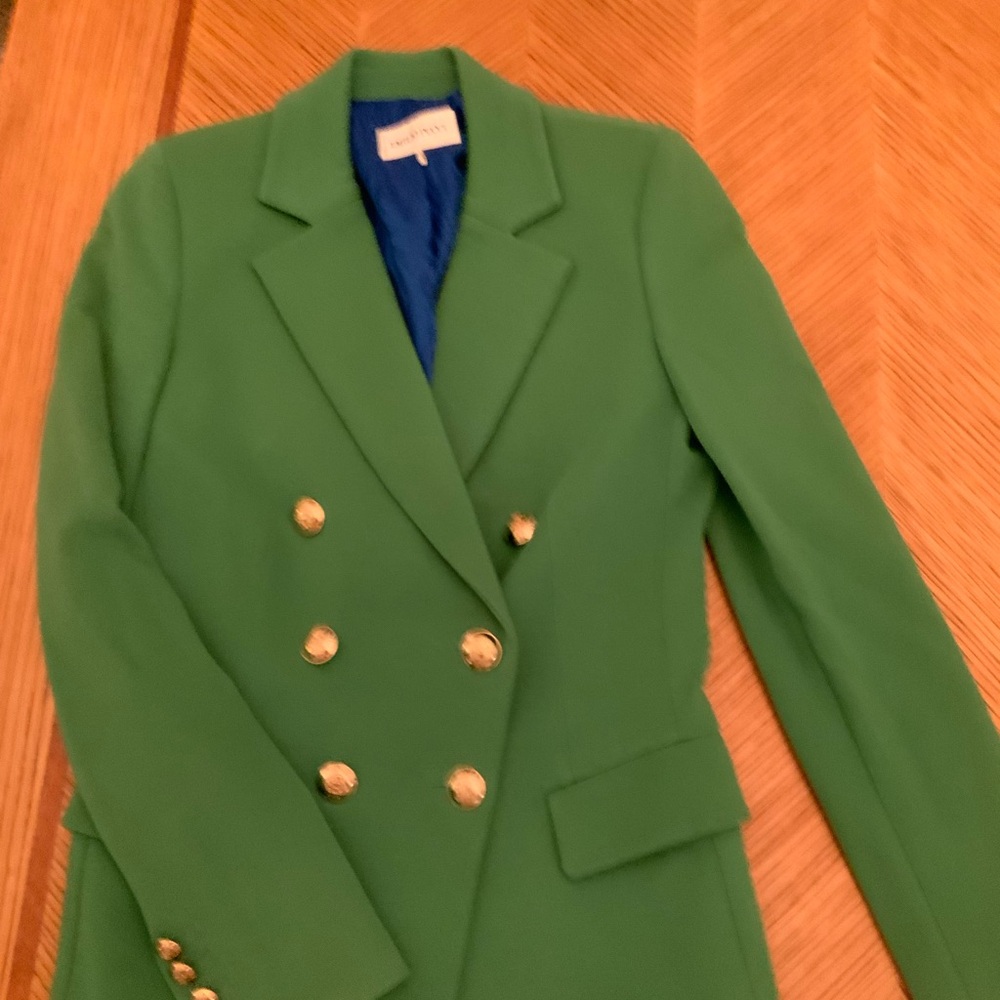 Emilio Pucci Green Blazer with Gold Buttons